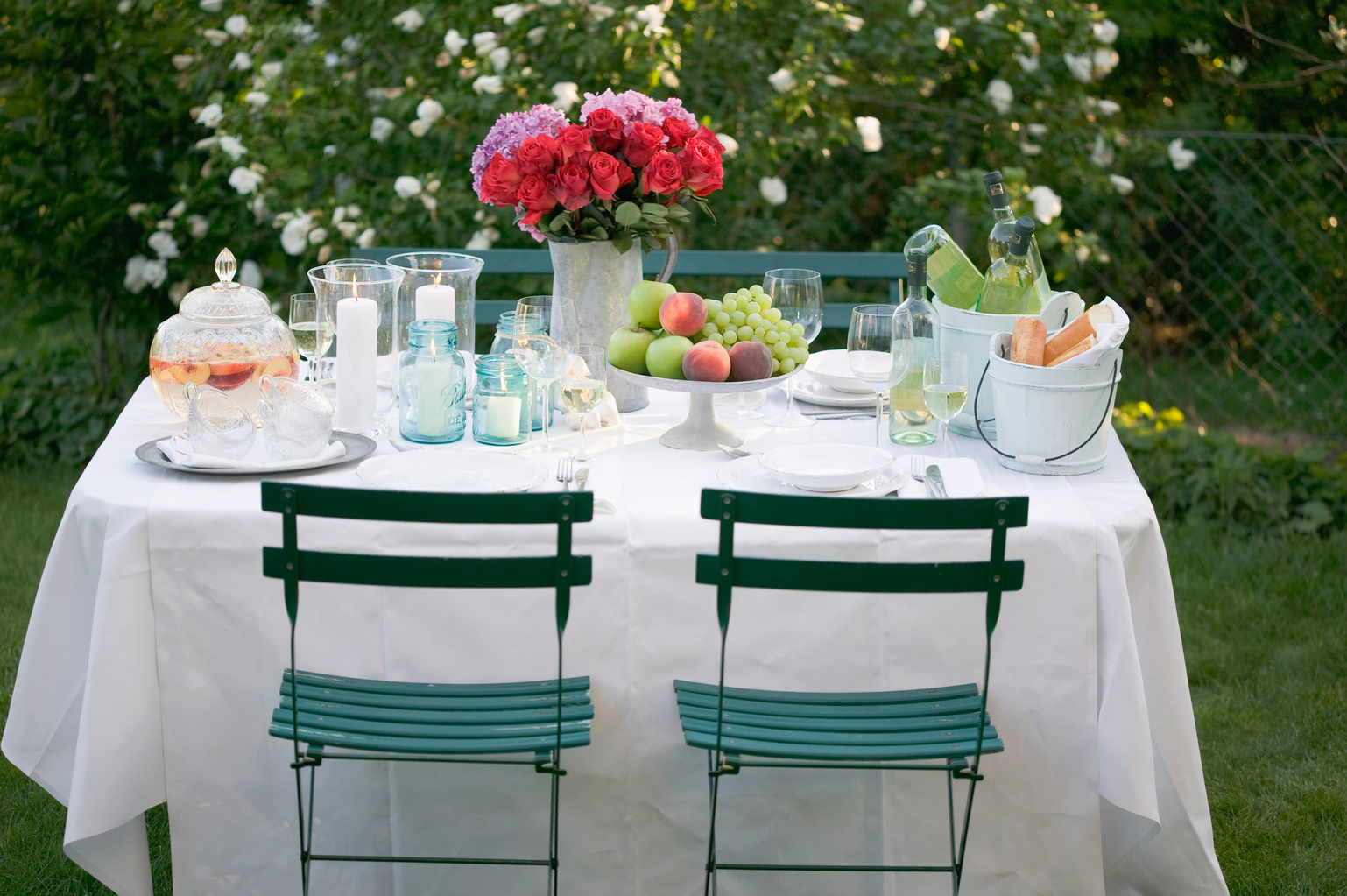 Table Setting for a Garden Party